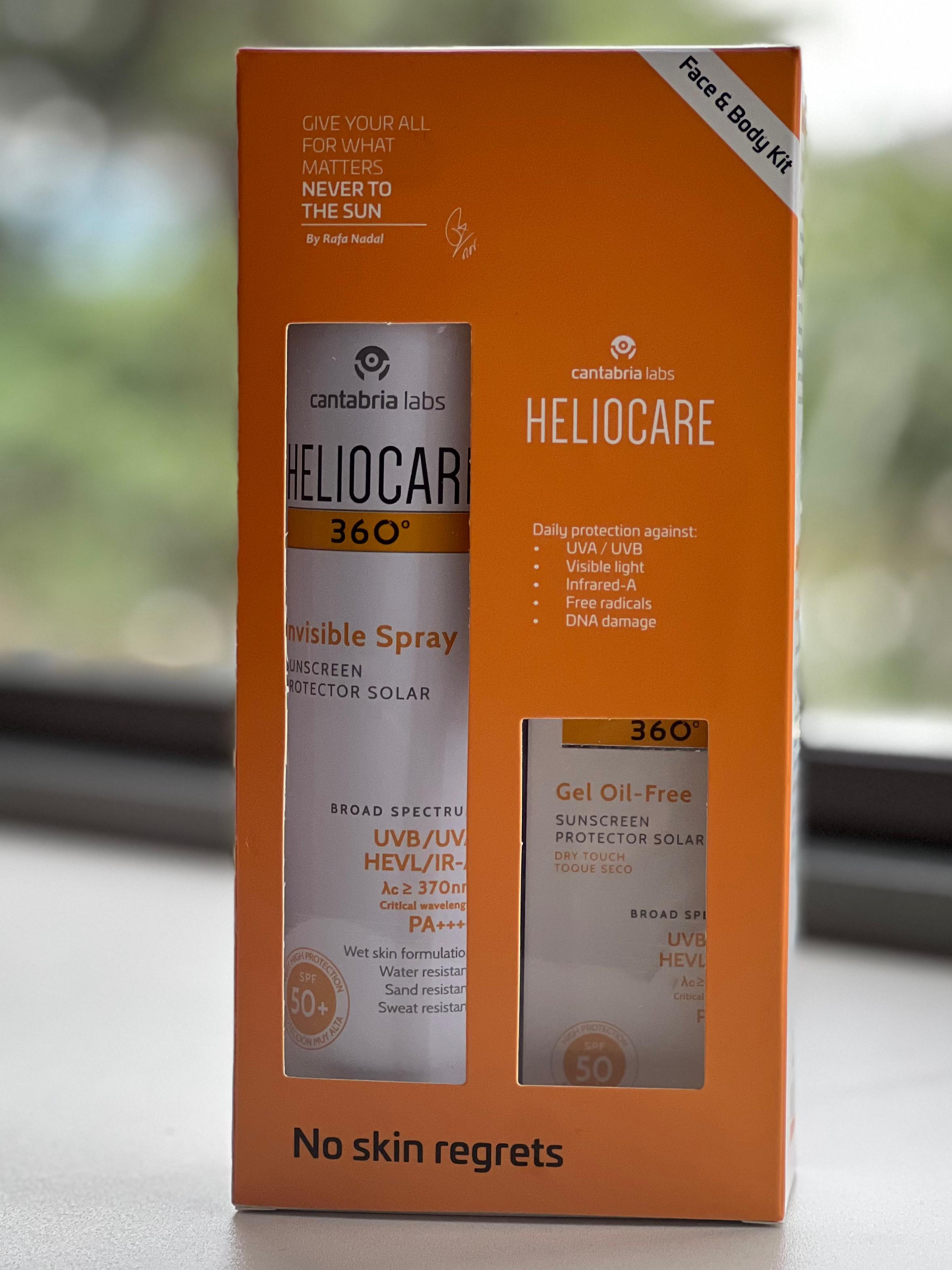 Heliocare Kit ( Invisible Spray and Gel Oil free)