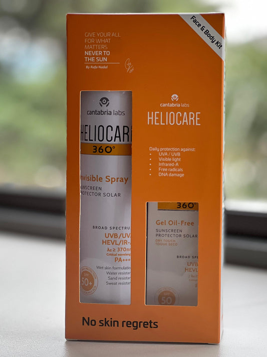 Heliocare Kit ( Invisible Spray and Gel Oil free)